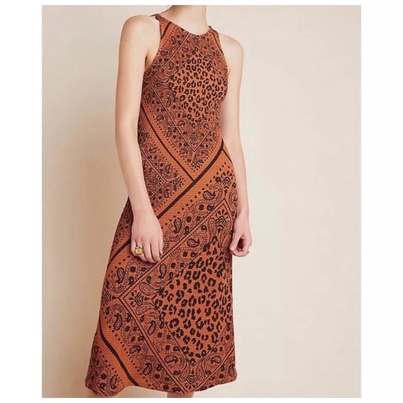 NEW ANTHROPOLOGIE FARM RIO Alyse Midi Dress